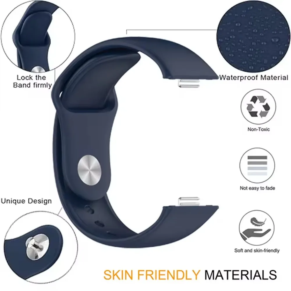 Soft Silicone Strap for Huawei Watch Fit 3/Fit 4/4 Pro Comfortable band Replaceable Bracelet for Huawei Watch Fit 4 Accessories