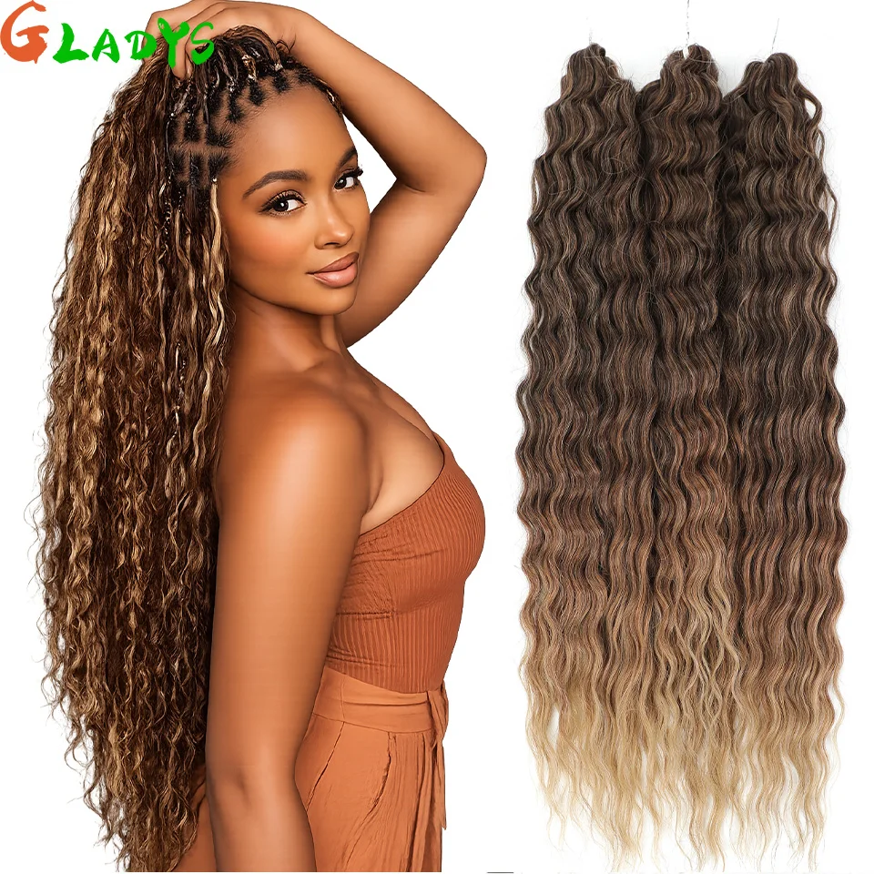 Häkelzöpfe Ombre Braun 24 Zoll: Cacheados Perfeitos, Sem Esforço — A Transformação que Você Merece!