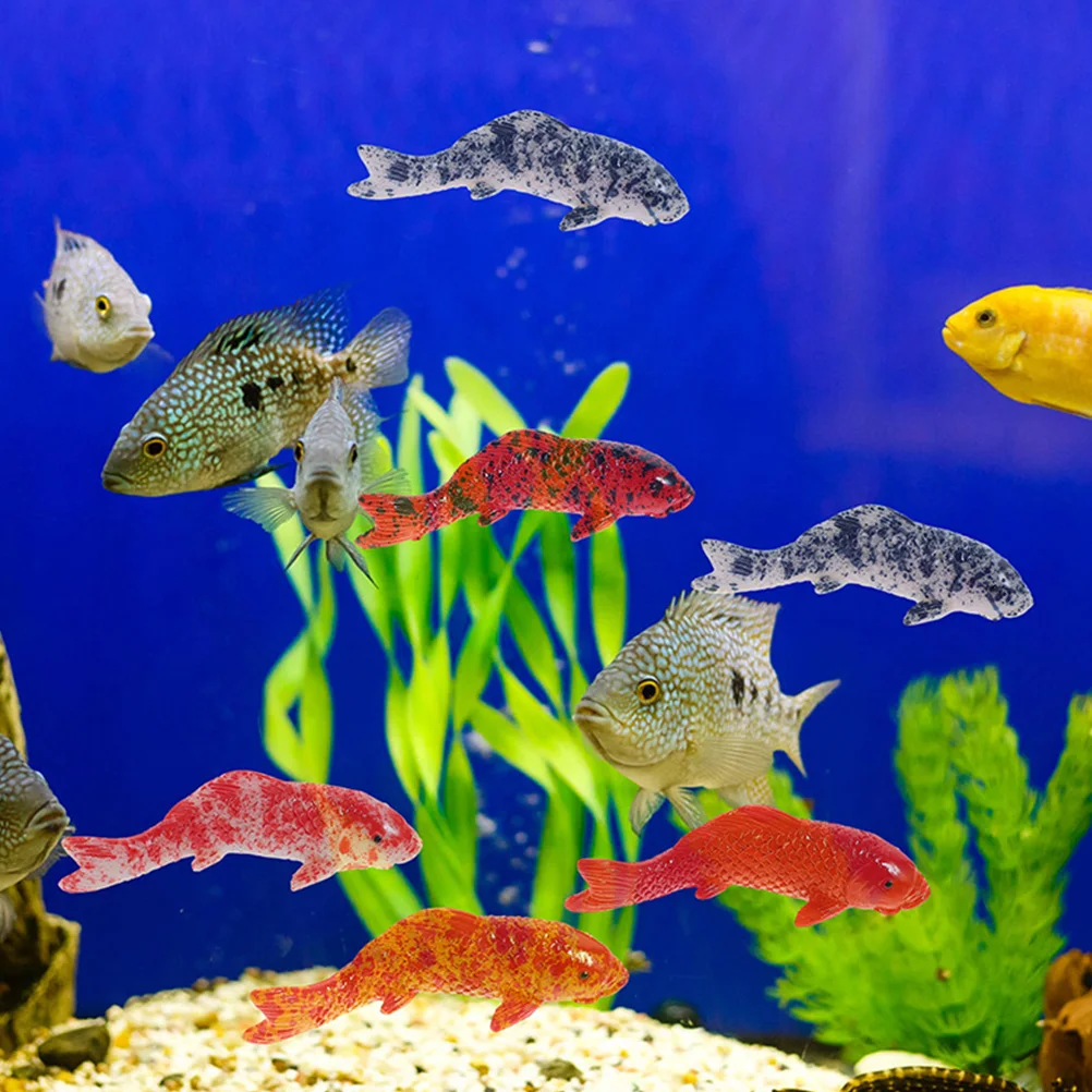 

30Pcs Realistic Fake Fish Aquarium Decor Resin Compact Goldfish Figure for Fish Tank Terrarium Decoration Lovely Home Office