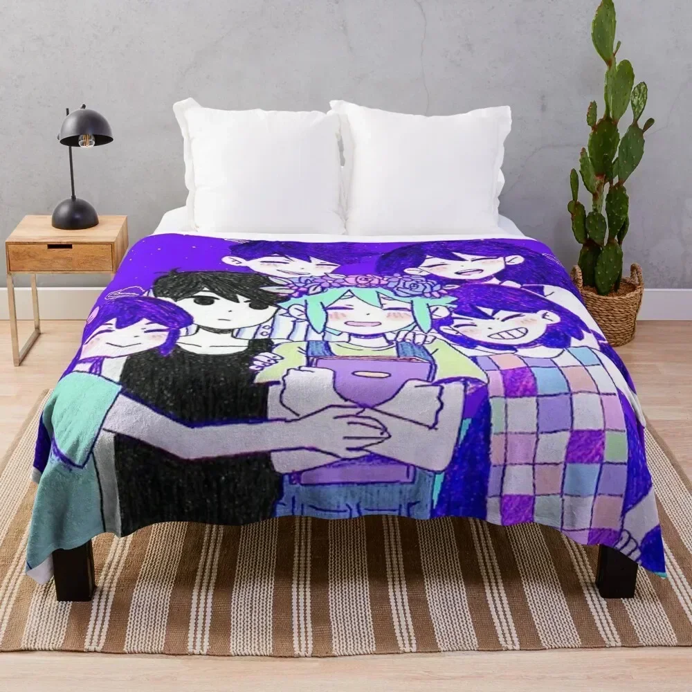 

Omori Character II Throw Blanket Flannel Fabric Giant Sofa Blankets