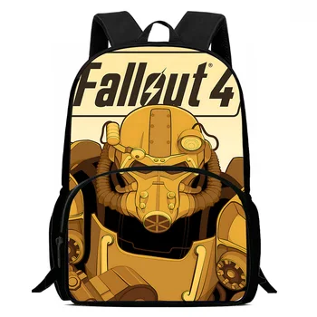 F-Fallouts Kids Rugzakken Jongens En Meisjes Student Verjaardagscadeau Kind Schooltassen Grote Capaciteit Camping Duurzame Rugzak