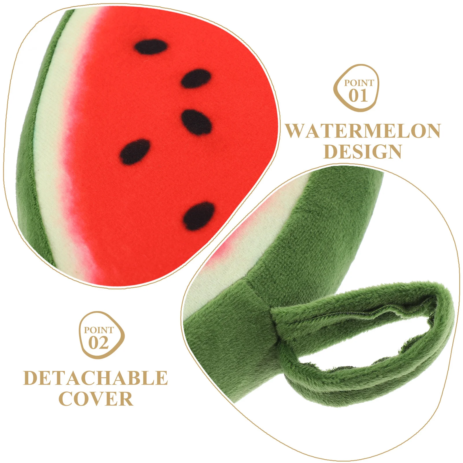 

33Cm Watermelon Seat Cushion 3D Fruit Design Soft Comfortable Pillow for Sofa Chair Floor Home Office Decorative Use Machine