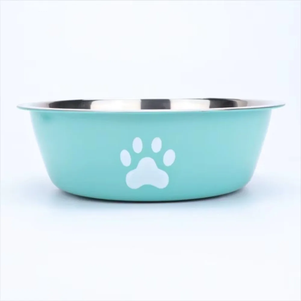 New Large Capacity Dog Bowl Stainless Steel Anti-slip Cat Bowl Double-layer Anti-rust Dog Water Bowl Suitable for Puppies