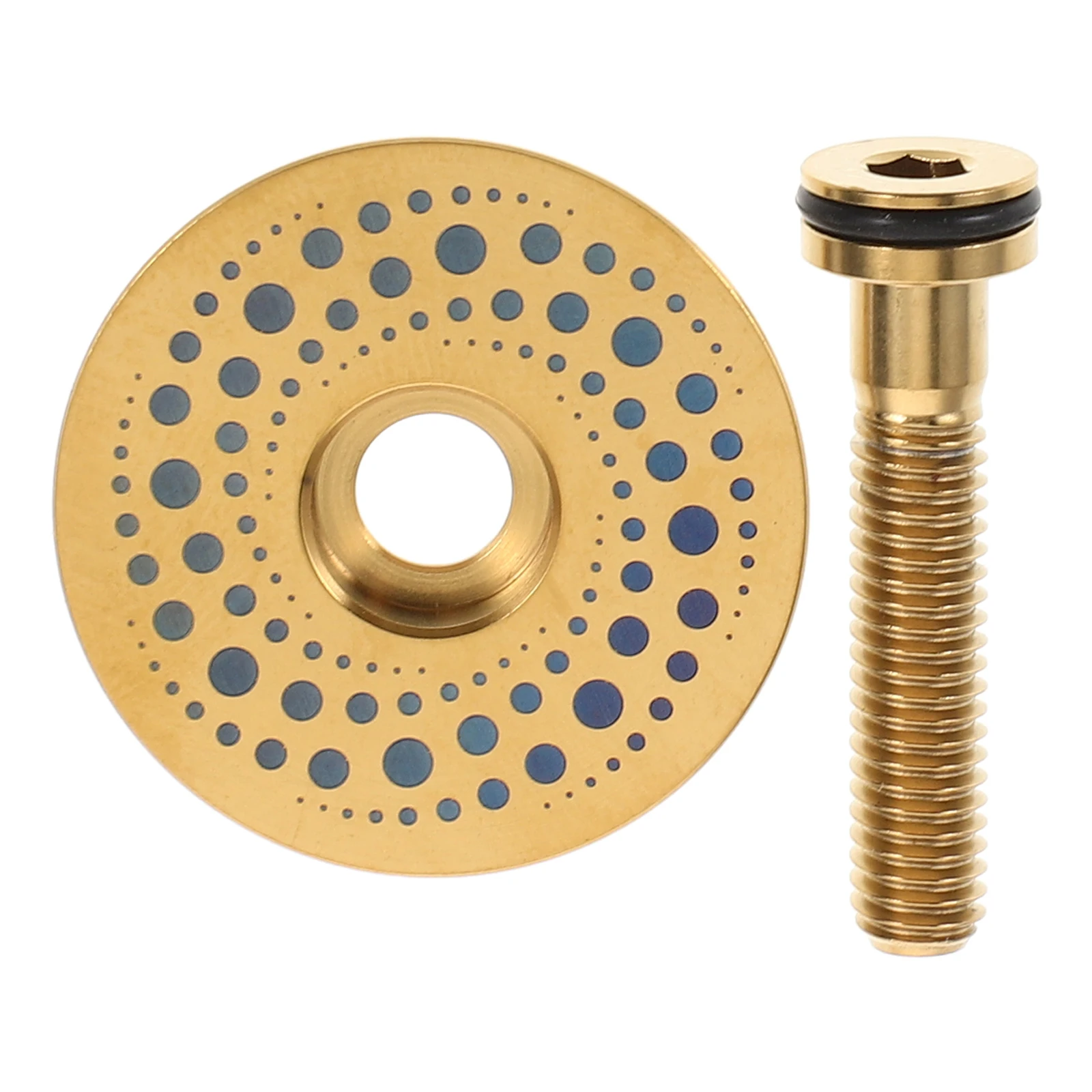 

1Set Bike Headset Top Cover 28.6mm Sturdy Upper Cap for Front Fork Protection Moisture Resistant Compatible with Road and