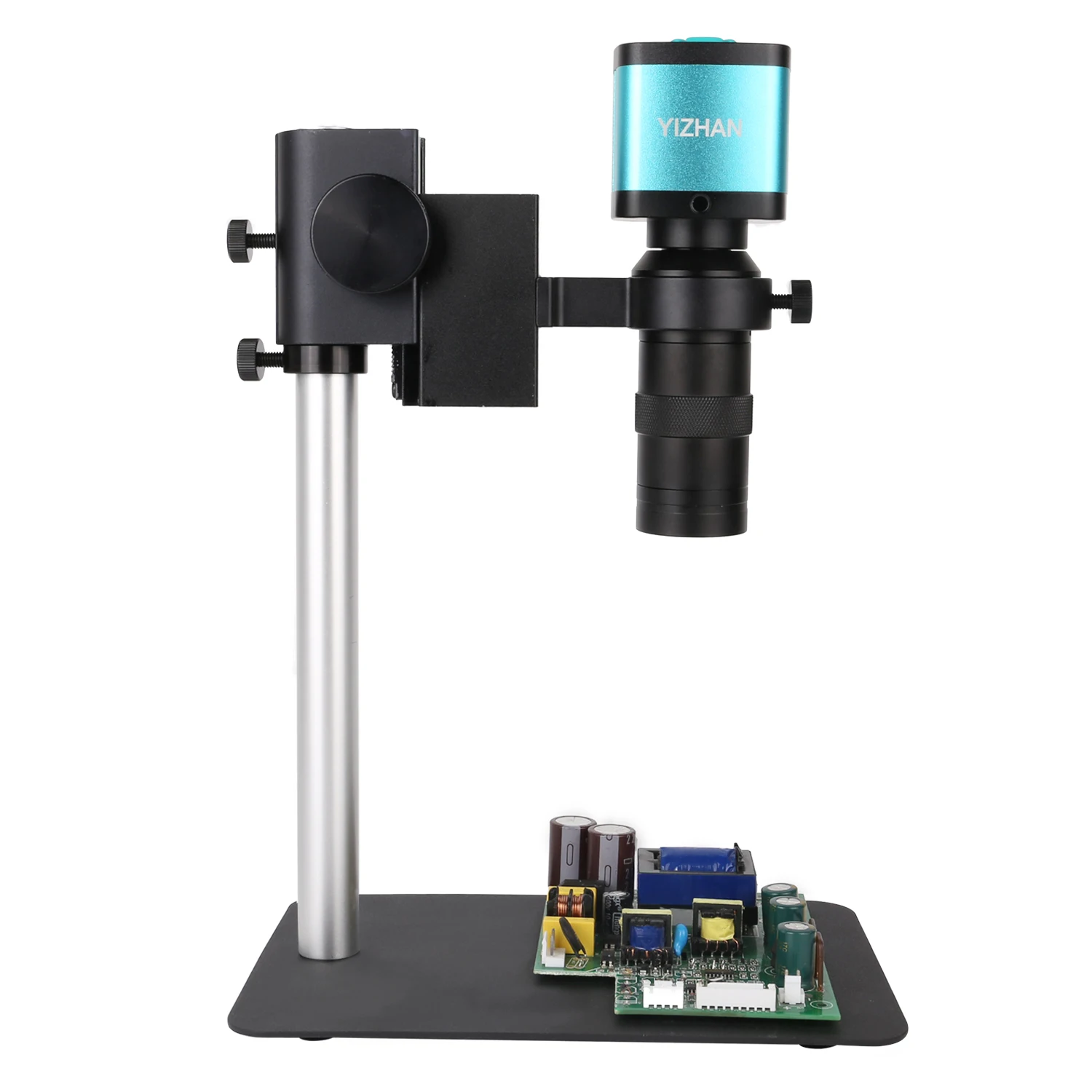 48MP 38Mp 4K 2K HDMI USB Industrial Digital Video Microscope Camera Zoom 130X C-Mount Lens LED Ring Light For Repair Soldering