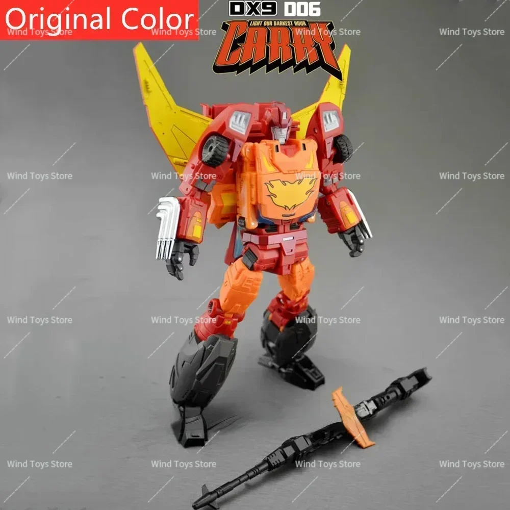 En Stock juguete de transformación DX9 D06 figura de acción de transformación Rodimus Prime figura de acción MP plegable metálica