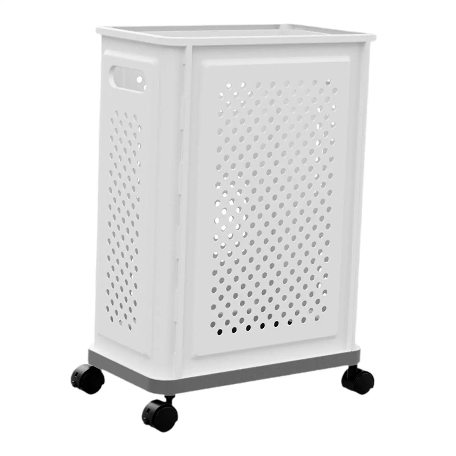 Large Capacity Yoga Mat Storage Basket Plastic Rolling Cart for Home Gym Equipment and Accessories