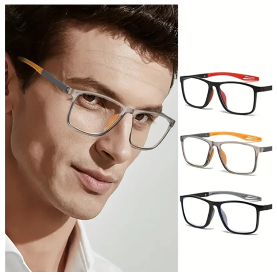 3 Stück Sport-Lesebrillen für Herren und Damen – bequeme, stilvolle Presbyopie-Lesebrillen mit Polycarbonat-Gläsern, Großhandel