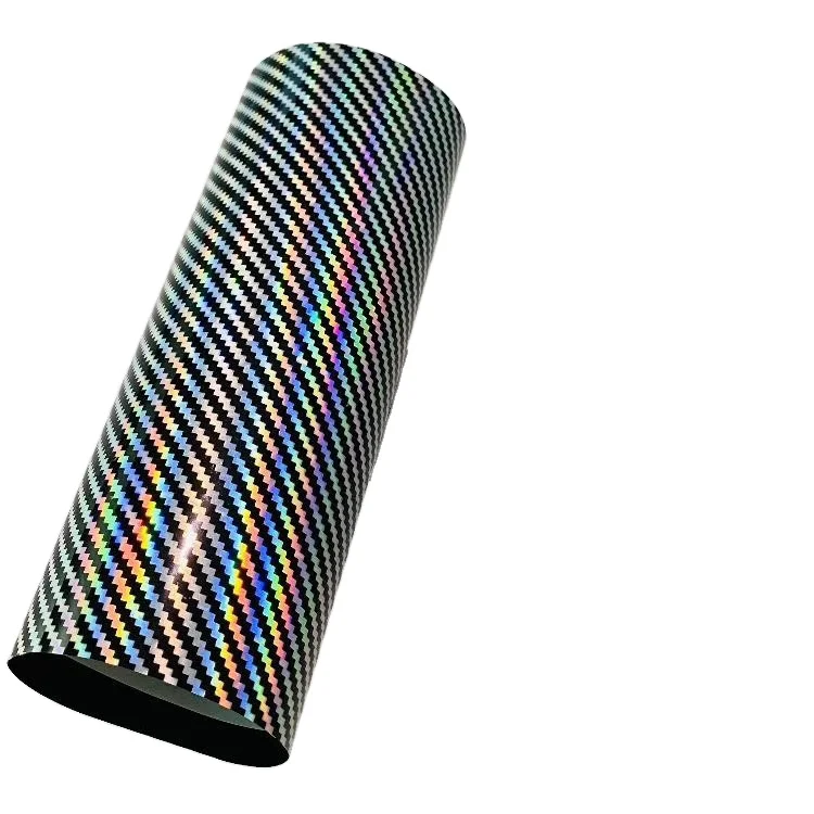 جديد ليزر كروم 2D ألياف الكربون الفينيل التفاف الملحقات الداخلية والخارجية سيارة التفاف الكمبيوتر المحمول الفينيل