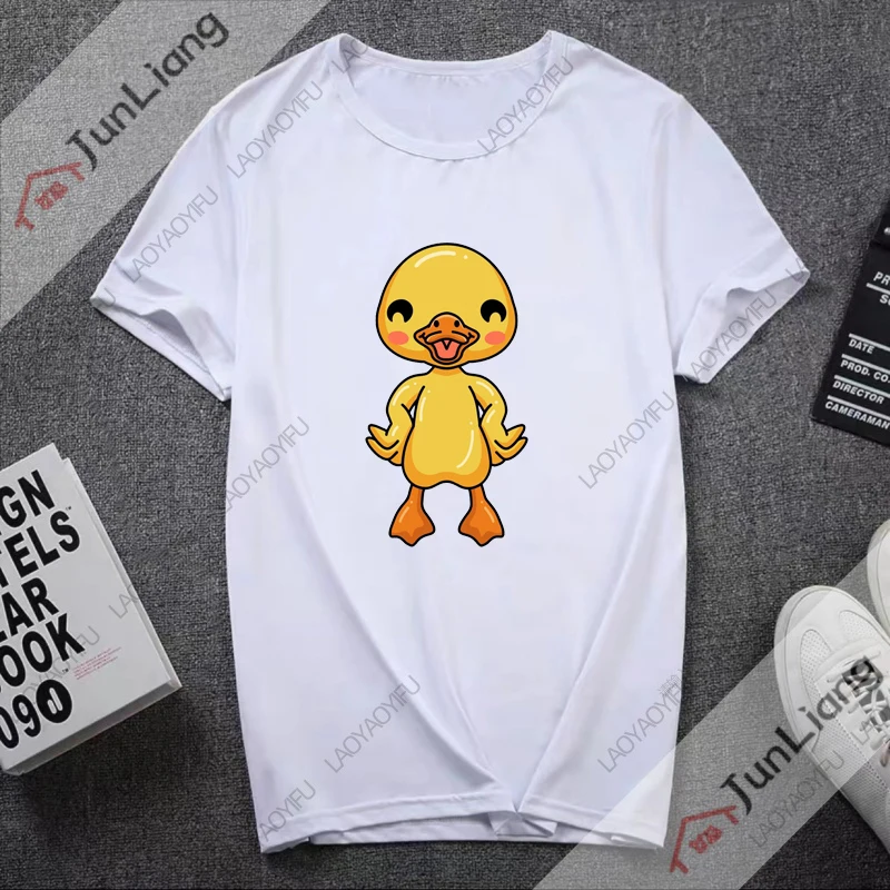 Cute Cartoon Duck Woman Clothing Top Women Clothes Women's Blouse Y2k Tops Goth T-shirts Harajuku Fashion Shirt Female Offers