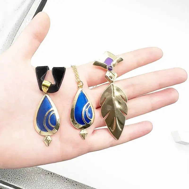 

Genshin Impact Focalors Furina Acg Pendant Necklaces Anime Cosplay Game Characters Choker Necklace Jewelry Accessories Fans Gift