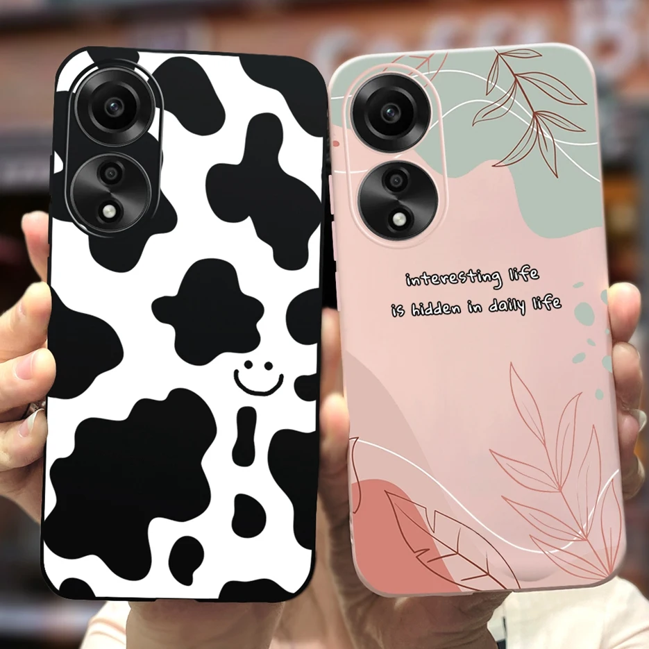 For Oppo A78 4G Case CPH2565 Stylish Art Painted Cover Soft Silicone Phone Case For Oppo A78 A 78 OppoA78 4G Fundas 6.43'' Coque