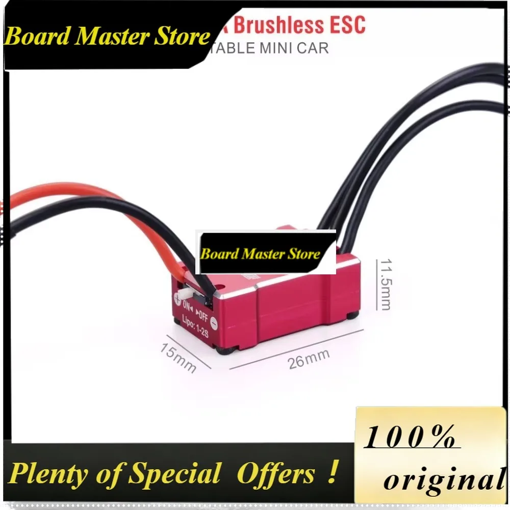 BoMsRocket Mini 18A Brushless ESC Electric Speed Controller For Kyosho Mr03 Pro Atomic DRZ 1/24 1/28 1/32 RC Mini-Z Drift Car 14
