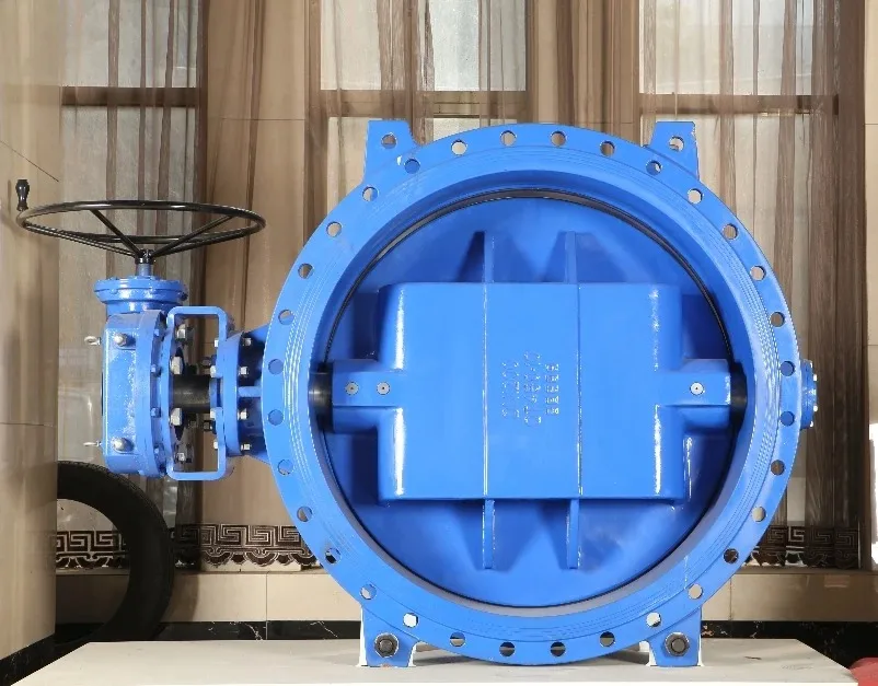 التوربينات مزدوجة غريب الأطوار لينة ختم شفة صمام فراشة DN700 DN800 DN900 DN1000 صمام فراشة غريب الأطوار المزدوج #4