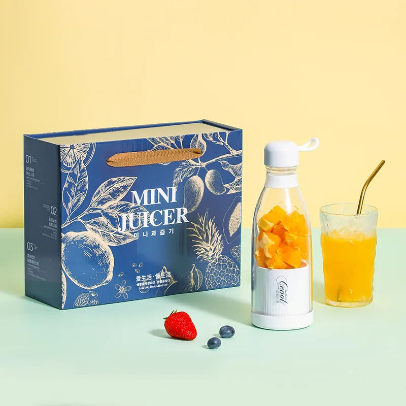 เครื่องคั้นน้ำผลไม้แบบพกพาไร้สายประกอบเครื่องปั่นน้ำผลไม้อัตโนมัติถ้วย Global Universal ในครัวเรือน Mesin Jus ไฟฟ้า Mini USB ถ้วยน้ำผลไม้