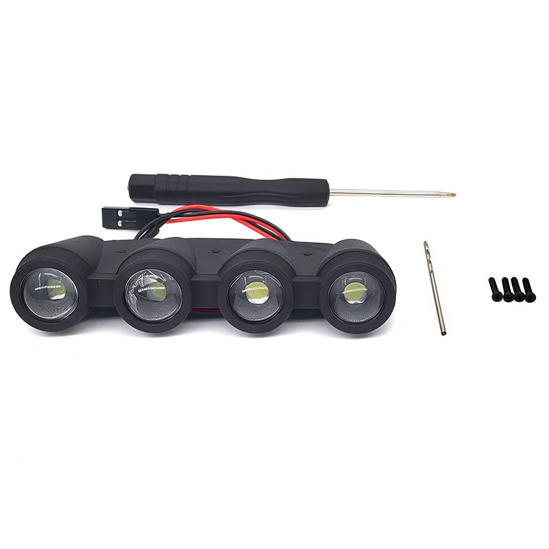 LED-Simulation Frontscheinwerfer-Haubenlicht für 1/10 Hyper Go MJXRC 10303 C3 ferngesteuertes Auto Offroad-Hochgeschwindigkeits-RC-Cars-LKW