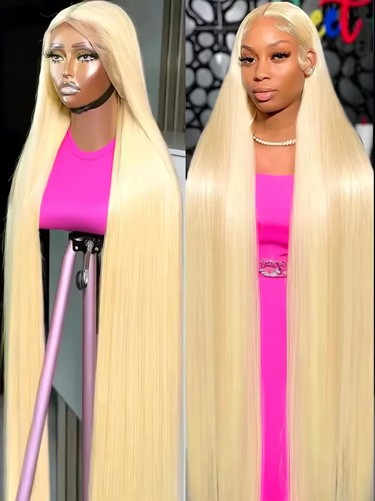 

613 Honey Blonde 13x6 HD Lace Frontal Human Hair Wig Preplucked 13x4 Bone Straight Lace Full Front 220 Density Wigs For Women