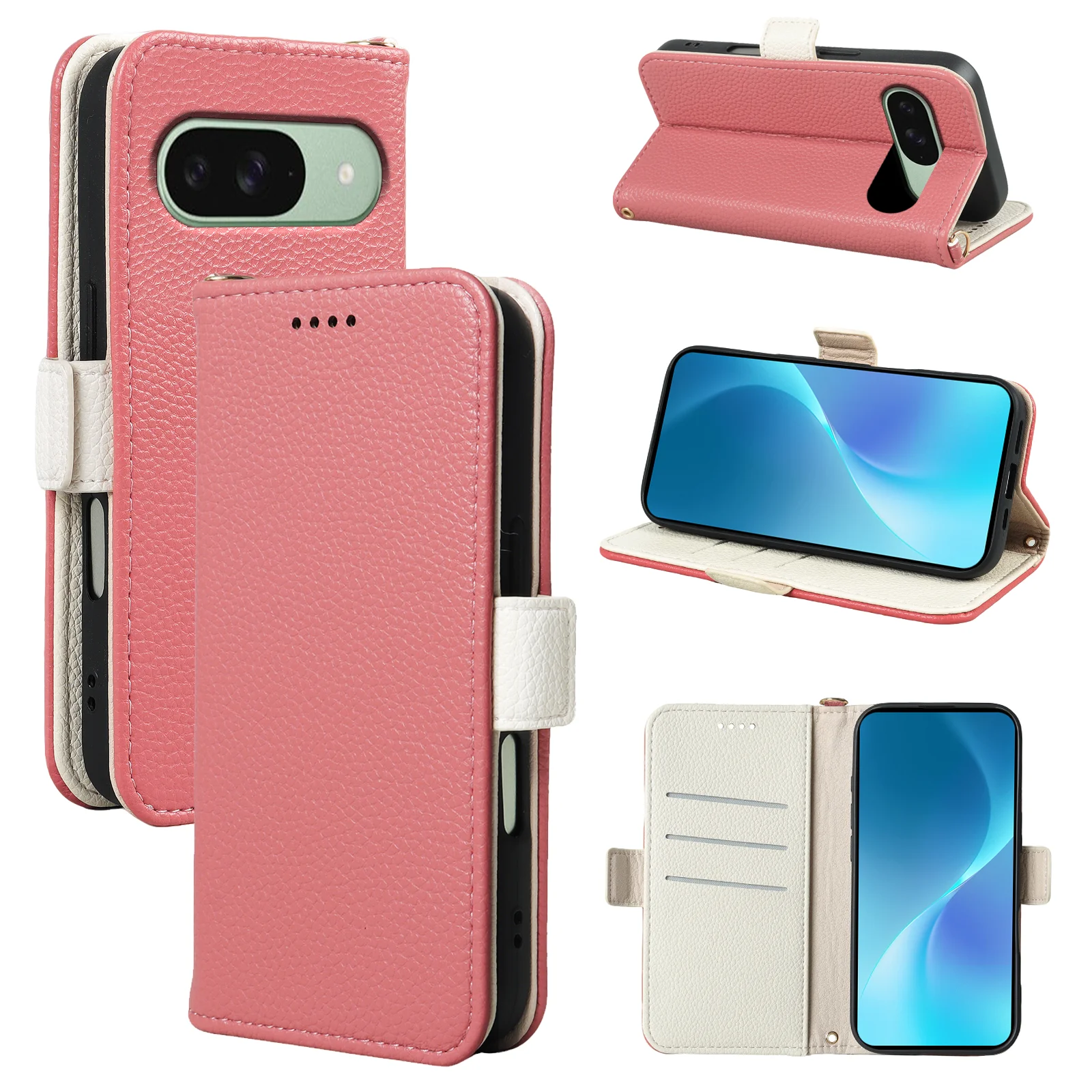 

The phone case is suitable for Google Pixel 10 5G/10 Pro 5G advanced PU leather protective card case flip cover protective case