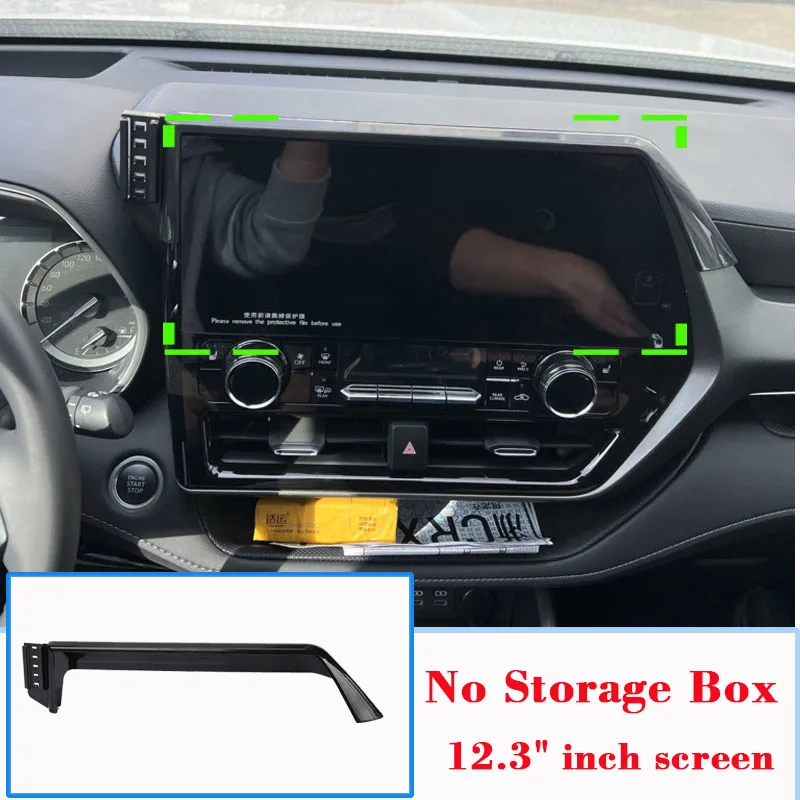

Car Mobile Phone Holder for Toyota Highlander Kluger XU70 12.3" Screen 2020~2023 Air Vent Clip Bracket Gravity Mount Accessories