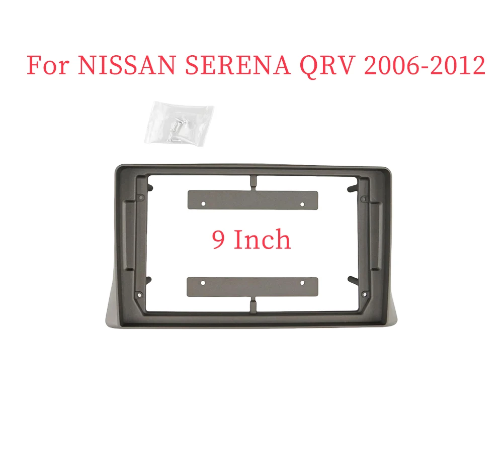 

9-дюймовая Автомобильная рамка, адаптер Fascia, Android, радио, аудио, приборная панель, комплект для Nissan Серена QRV 2006-2012