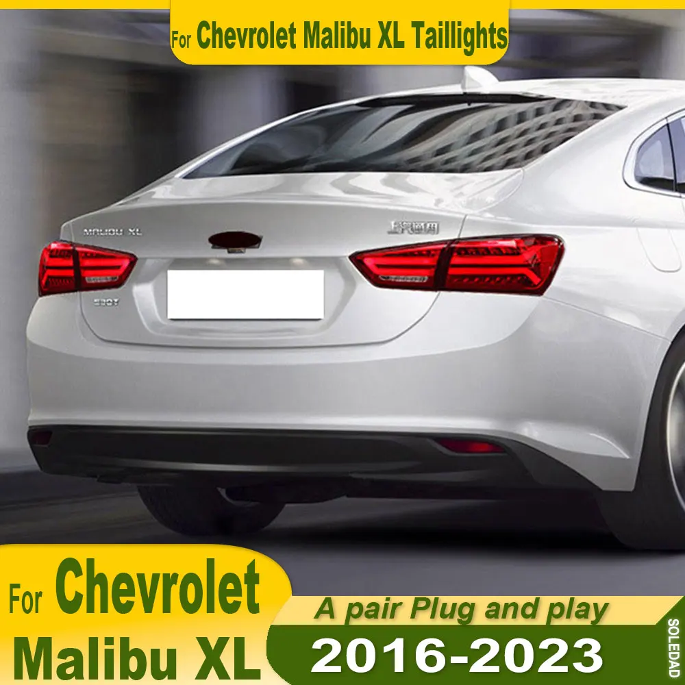 Car LED Tail lights For Chevrolet Malibu XL 2016-2021 Sequential Indicator Dynamic Animation Rear Lamps Assembly Plug and play