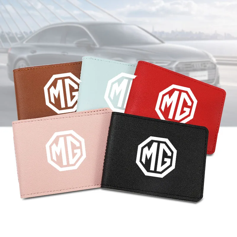 رقيقة جدا غطاء رخصة قيادة السيارة حامل بطاقة الائتمان لموريس المرآب MG MG3 MG5 MG6 MG7 GT GS هيكتور HS ZS ZX EZS EHS #6
