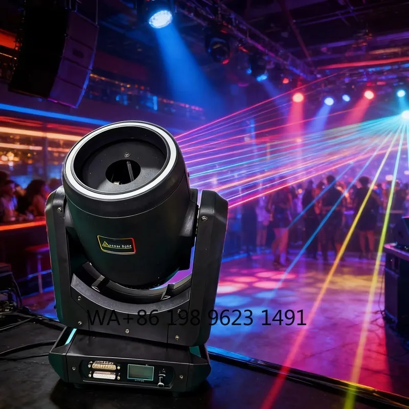 10W RGB High Brightness Moving Head Light APP DMX512 Stage Lamp for Club DJ Disco Wedding Party Bar Event