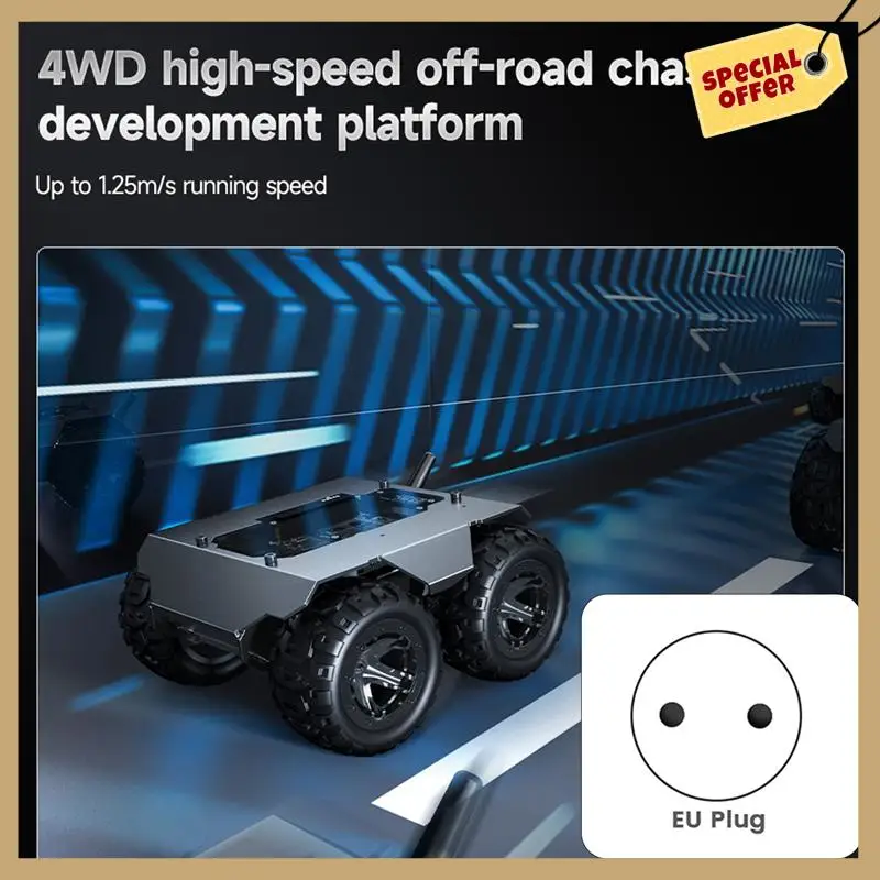 

Стабильная производительность-WAVE ROVER 4WD, шасси мобильного робота, поддержка автомобиля, встроенный модуль ESP32 для Raspberry Pi 4B Zero Jetson Nano Acc