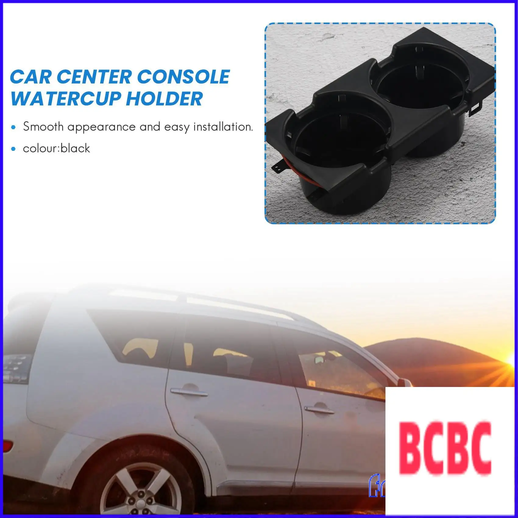 

BB-Car Center Console Water Cup Holder Beverage Bottle Holder Coin Tray For Bmw 3 Series E46 318I 320I 98-06 51168217953