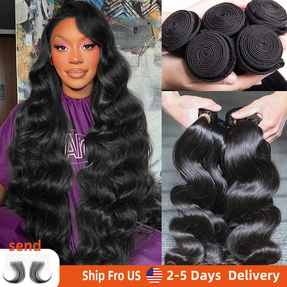 

3/4/5 шт., натуральные черные пучки объемных волн, человеческие волосы, 30 дюймов, бразильские девственные человеческие волосы, 613, светлые пучки объемной волны, наращивание