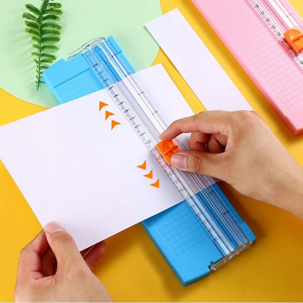 Mini Portable Paper Cutter A3 A4 Photograph Photoprint Card Cutter Replaceable Spare Blade Student School Office Stationery