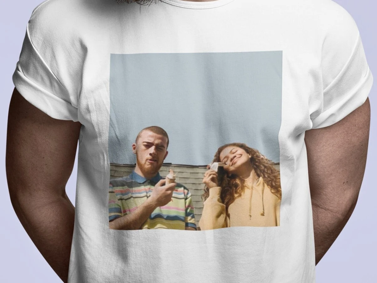 Camiseta Gráfica de Algodón Pesado Euphoria Fezco y Rue 2026, Camiseta Clásica Cómoda, Ropa Urbana Informal para Hombre y Mujer