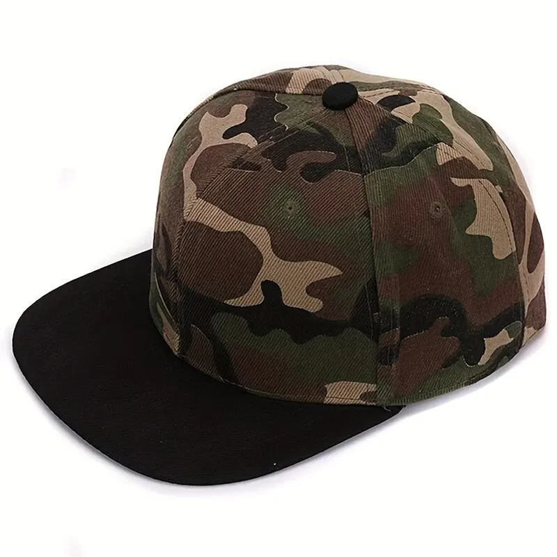 Unisex Light Plate Camouflage Hip-hop Hats Spring Autumn Outdoor Adjustable Casual Baseball Caps Sunscreen Hat