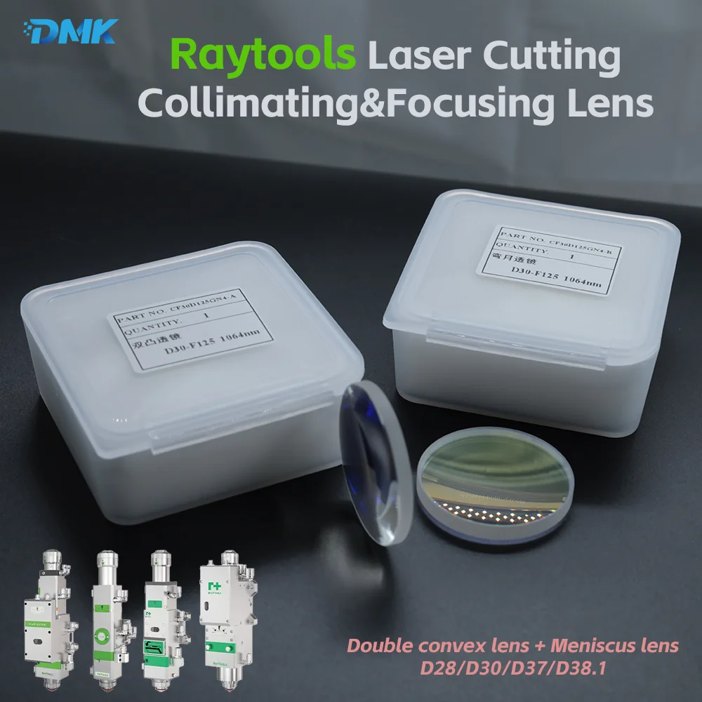 Raytools Laser Cutting Head Collimating Focusing Lens D30F75 D37F100 Double Convex Meniscus Lenses For BMH110 BM115 BT240 BM06K