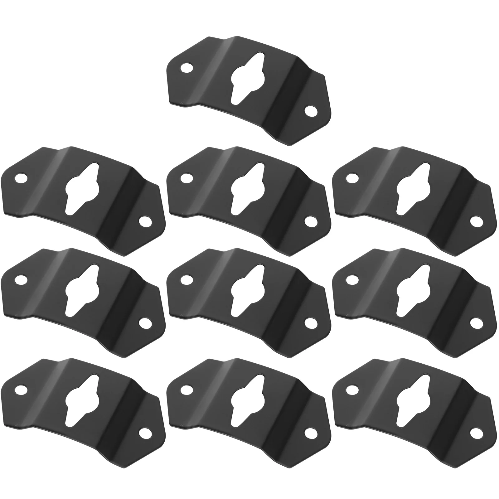 20 قطعة شماعات مكبر الصوت الثقيلة الحديد ثقب المفتاح جدار قوس السنانير الحائط المتكلم حامل حامل لمكبرات الصوت صور كبيرة #1