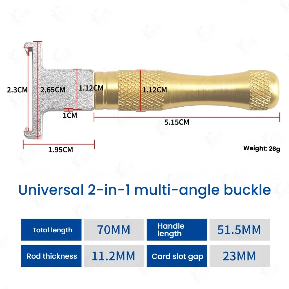 Durable Multifunctional 2-in-1 Power Lever Multi Angle Flexibility Three Directions Wrench Handle Bracing Boom