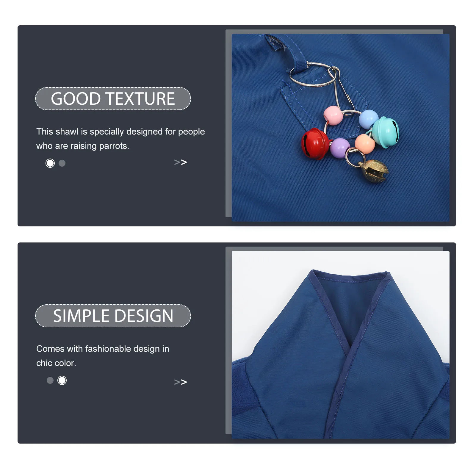 

Bird Shoulder Shawl Anti-Grab Clothes Guard for Parrot Training Soft Comfortable Fabric Protector Waterproof Design