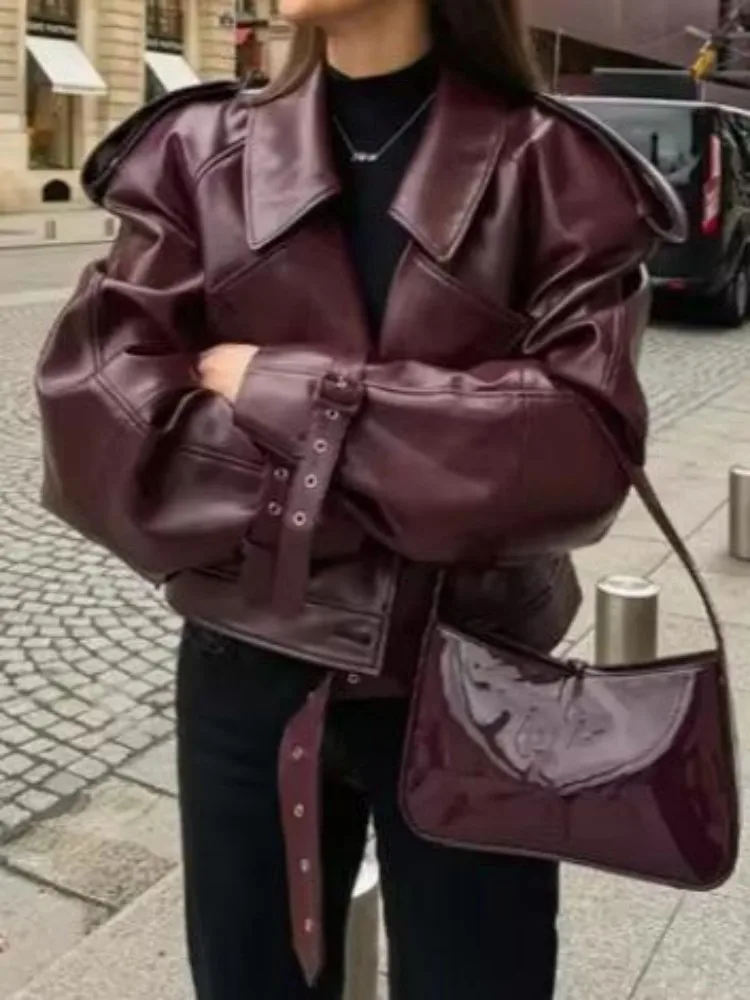 

Biker Jackets Womens Jacket With Protection Spring Polyester Spliced Elastic Slim-Fitting Stretch Cropped Jogger Fitness Gym Ins