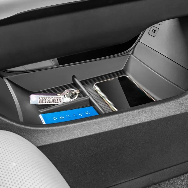 Für Mazda EZ-60 EZ60 CX-6e 2025 2026 J90A Armlehnen-Aufbewahrungsbox Mittelkonsole Untere Silikon-Aufbewahrungsbox hinter dem Bildschirm Zubehör