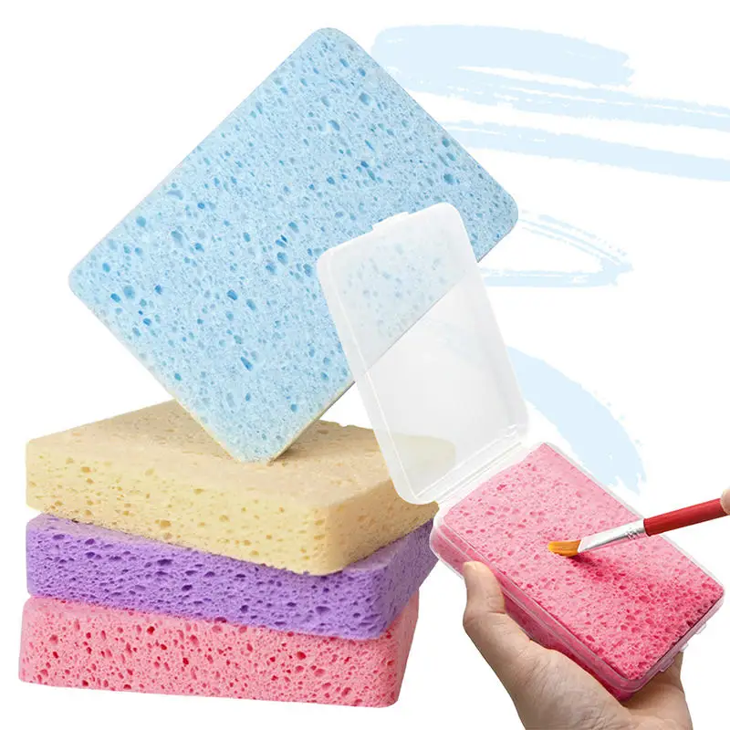 1 Pc Box Watercolor Painting Sponge Super Absorbent Sponge Art Supplies Painting Brush Cleaning Sponge