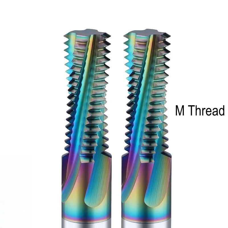 

M Thread Full Tooth Milling Cutter with DLC Coating Tools Machining Center End Mill for CNC Machine Processing for Al Cu