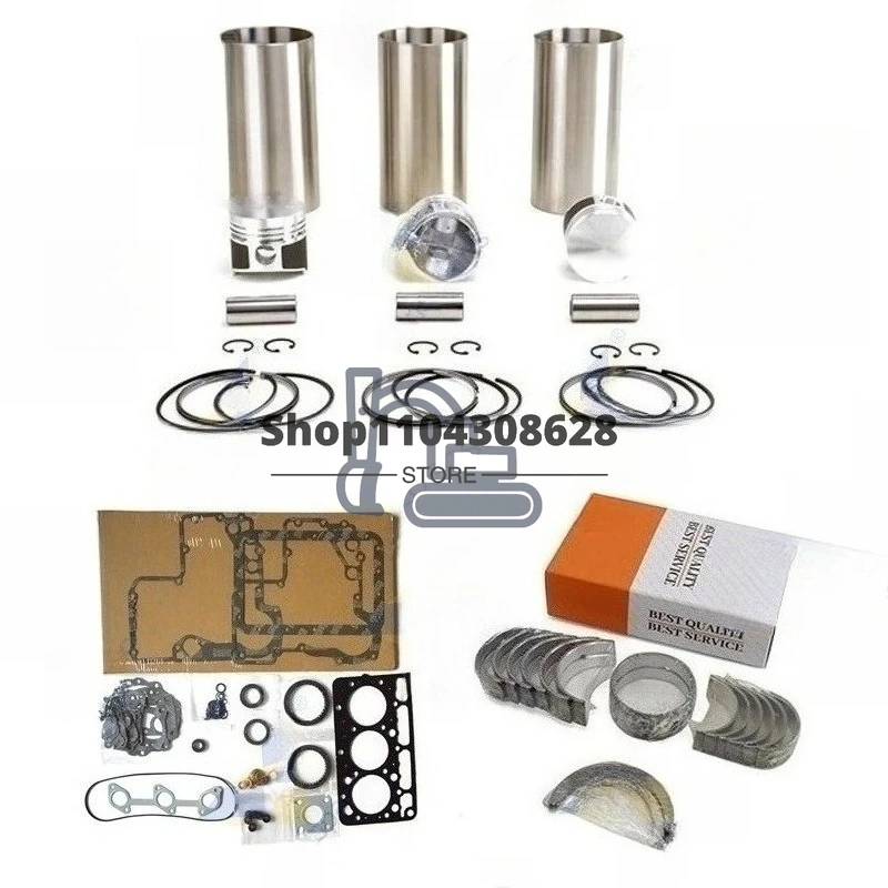 15956-21110 For Kubota D850 Overhaul Rebuild Kit Piston Rings Cylinder Liner Full Gasket Set Engine Parts 72*2HK+1.5+4mm