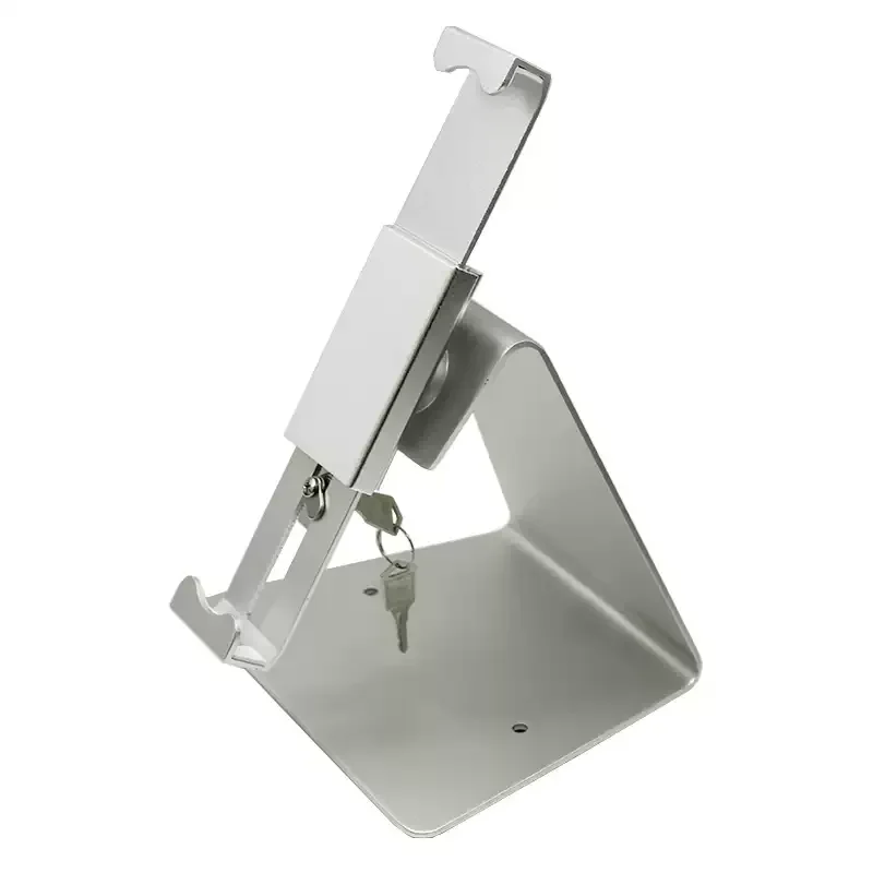 Lockable Anti-Theft Tablet Kiosk Holder, 360° Swivel, Portrait & Landscape Mode, Tablet Stand for POS Retail Display