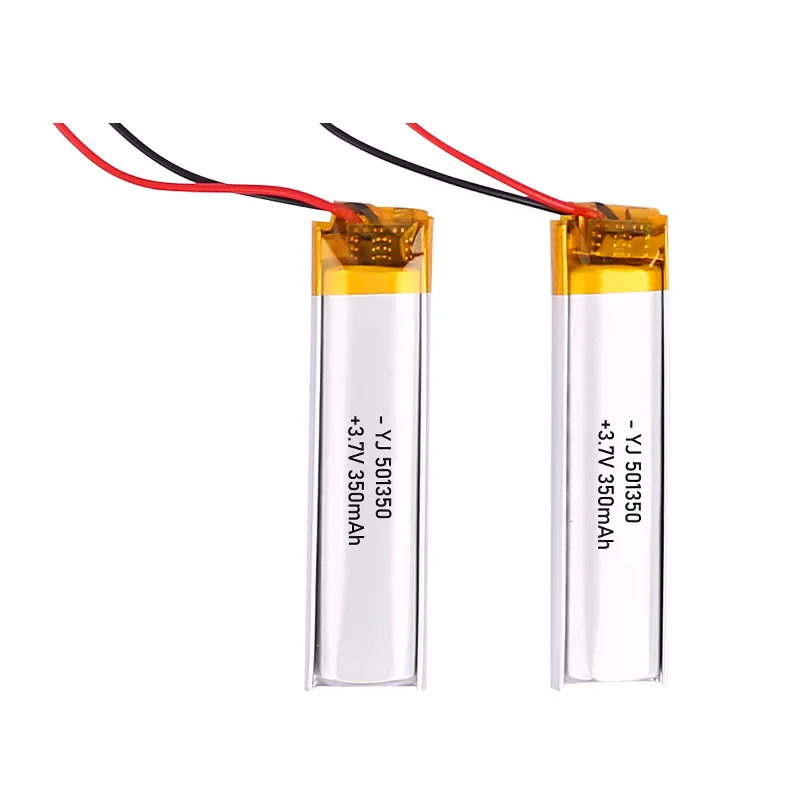 3.7V 350mAh 501350 Lithium Polymer Battery LiPo Cell for Bluetooth Earphone Selfie Stick Facial Spray Beauty Tool
