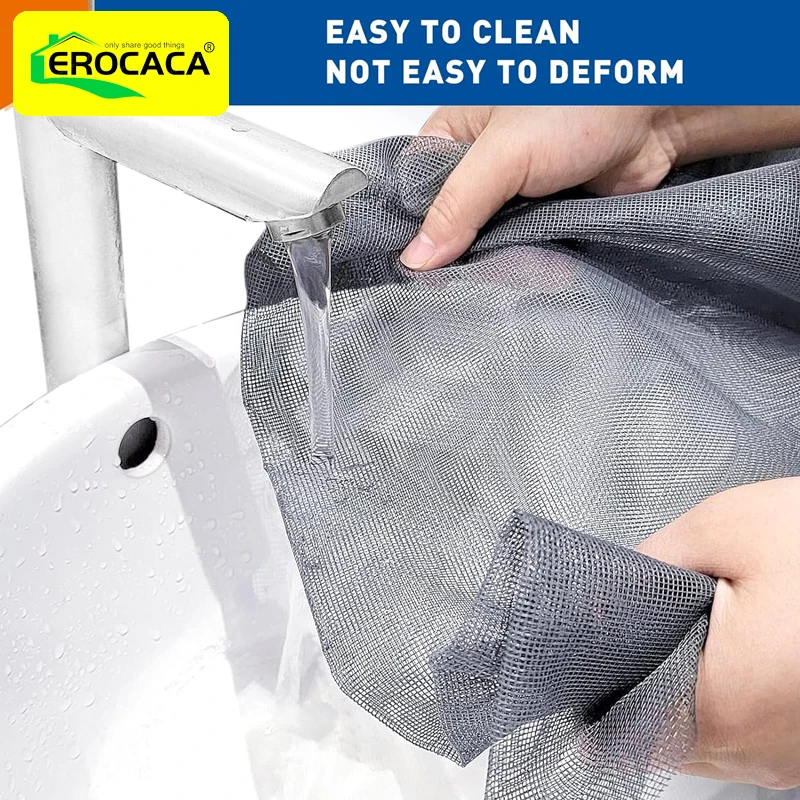 EROCACA Gray Mosquito Nets for Window,anti-mosquito window screens,Mesh Anti Insect Air Tulle Invisible Fiberglass Mosquitoes