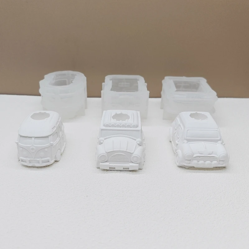 Car Holder Resin Mould 3D Car Candlestick Silicone Molds Stand