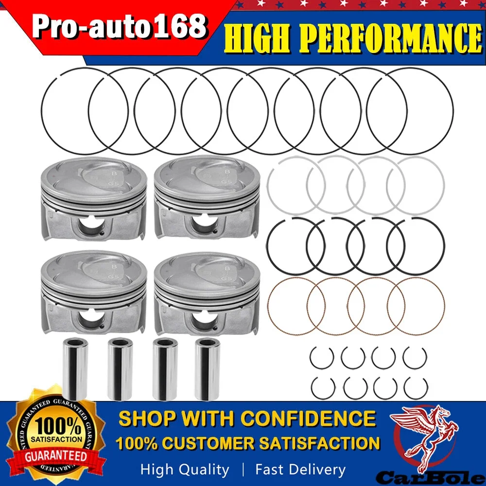

Oversize +0.5MM Piston Rings for 11-18 Santa Fe Sport Sonata Optima Sorento 2.4L