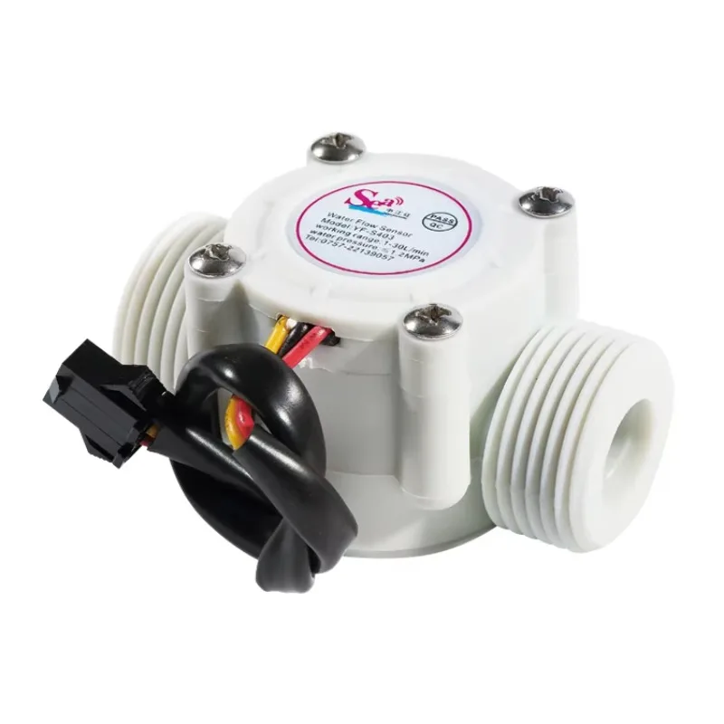 

Sensor Switch Meter S403 Hall Effect Fluid Flow Meter for Water Liquid Control 1-30L/min OEM Customizable Plastic