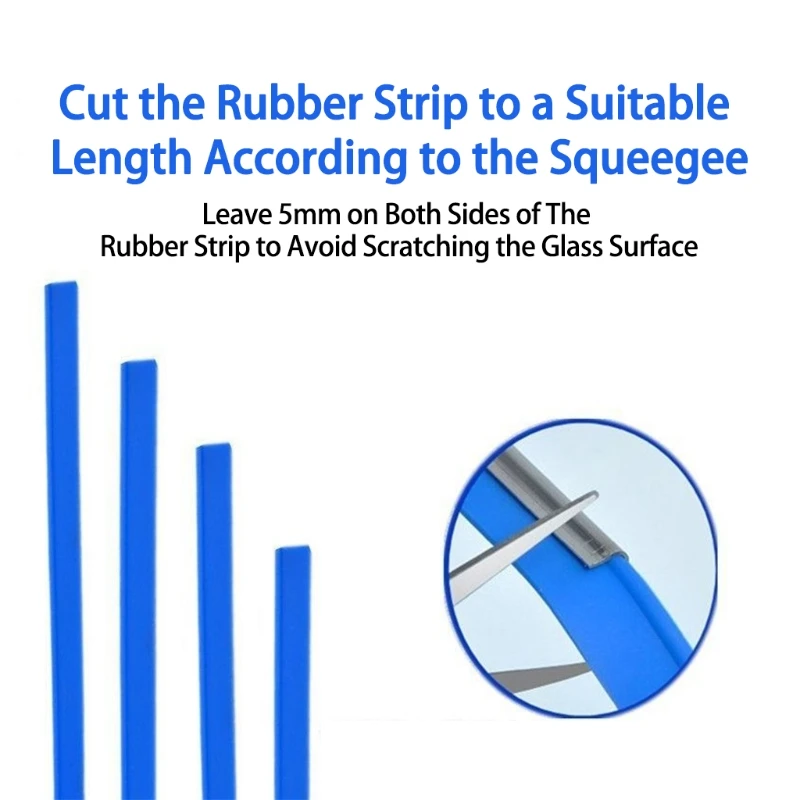 Window Squeegee Refills Replacement Squeegee Rubber Window Cleaning Tool Part Squeegee Shower Cleaner 2 Colors to Choose