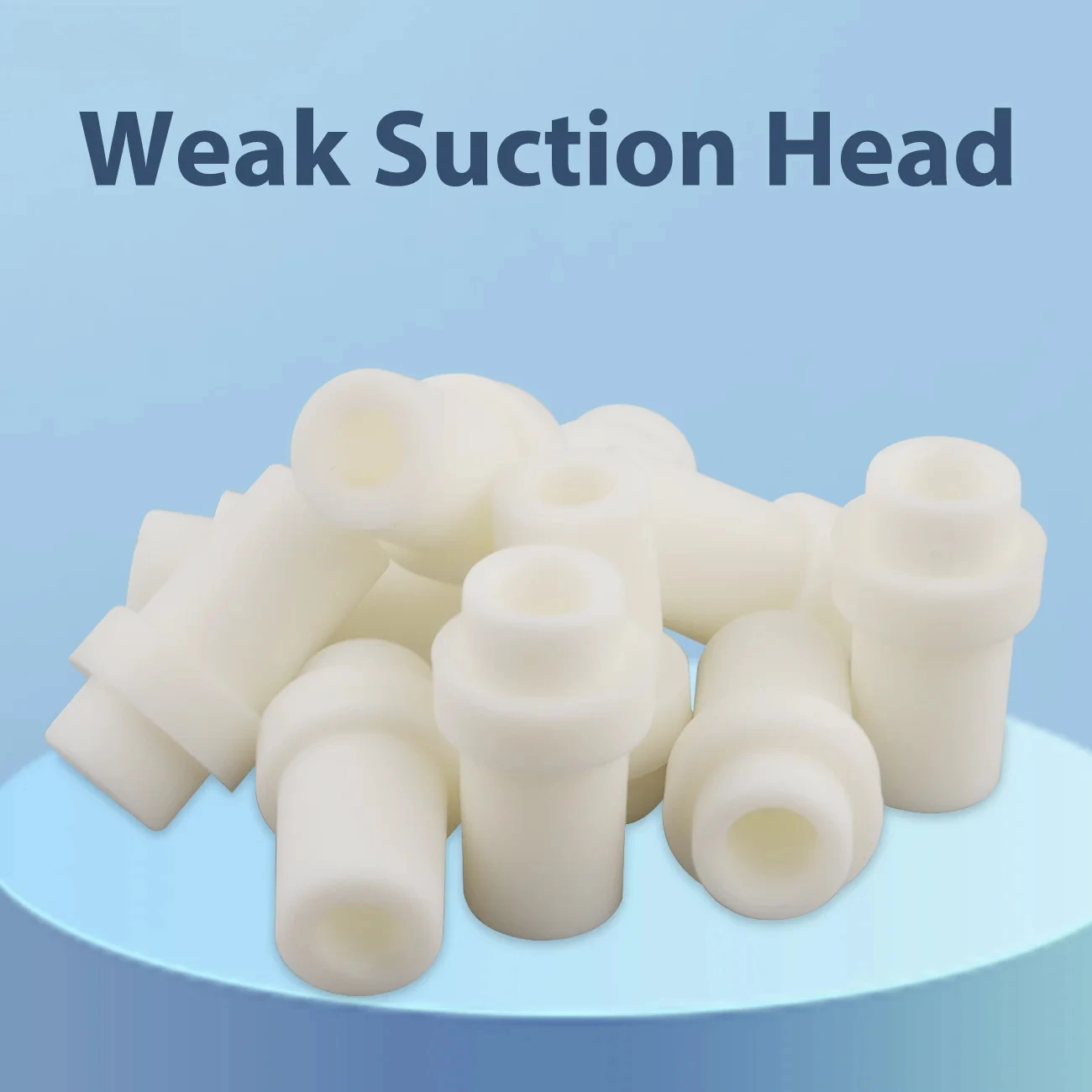 50pcs Dental Saliva Ejector Weak Suction Rubber Snap Head Adapter Replacement Dentistry Saliva Suction Tube Weak Suction Joint